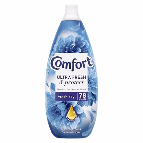 Comfort Ultra Fresh Fabric Conditioner Fresh Sky, 1.17 l, 78 Washes, Multicolour Blue – 1