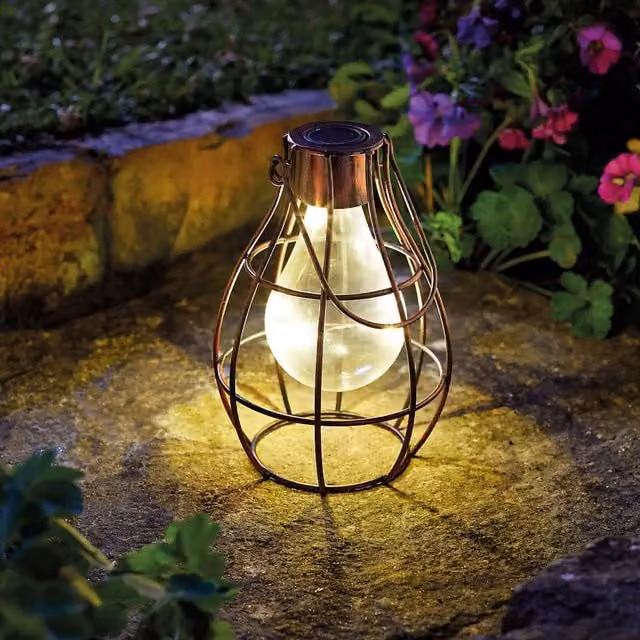 Marco Paul Bronze Metal Firefly Solar Powered Garden Lantern – 1