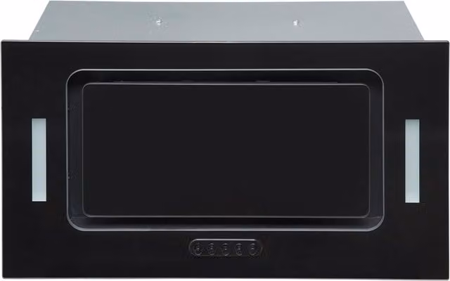 SIA Black Glass Built In Under Canopy Kitchen Cooker Hood – 1