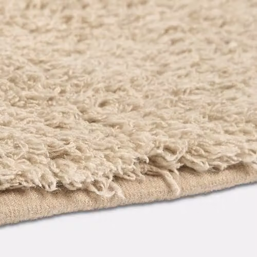 OHS Modern Teddy Shaggy Rug in Beige, Non-Slip and Easy Care, W: 120 cm, D: 170 cm – 2