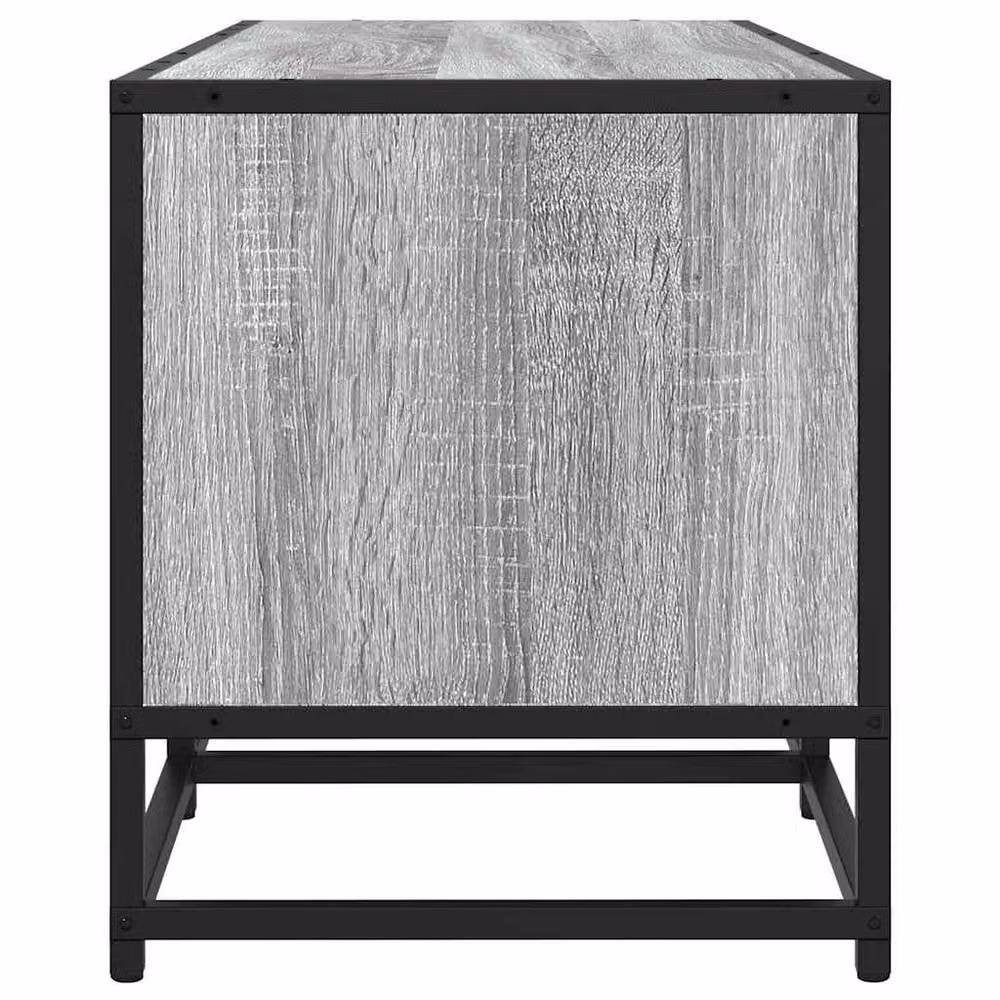 Berkfield Home Industrial TV Cabinet in Grey Sonoma, W/D/H: 120 x 35 x 41 cm – 4