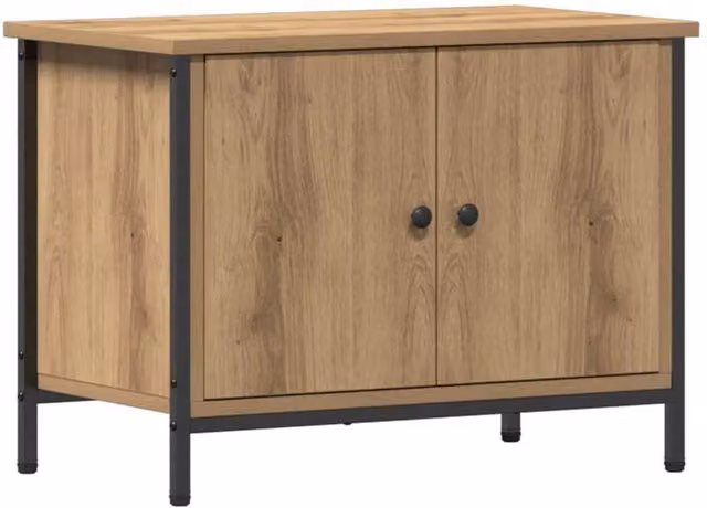 Berkfield Home Artisan Oak TV Stand in Brown, W/D/H: 60 x 35 x 45 cm – 1