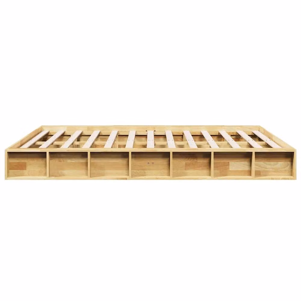 Berkfield Home Solid Wood Oak Bed Frame in Brown, W: 160 cm, D: 200 cm – 2