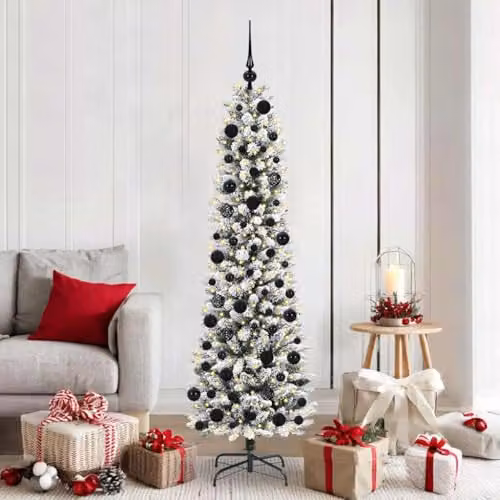 vidaXL Artificial White Christmas Tree, Height: 180 cm – 2