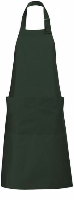 SOL'S Gala Long Bib Apron for Adults in Bottle Green