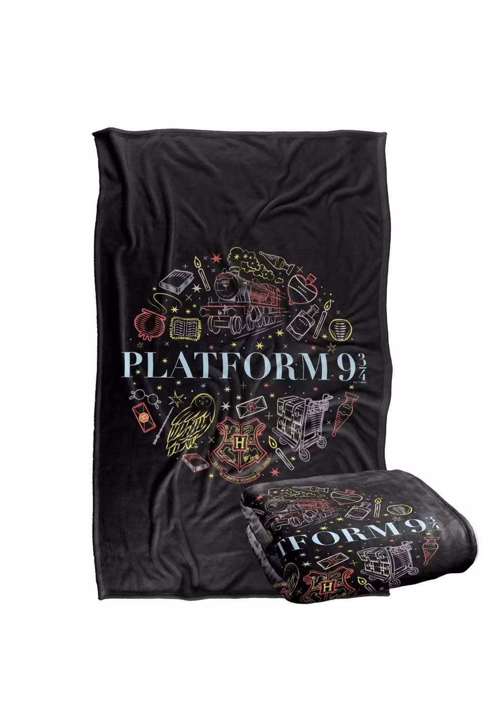 Warner Bros. Harry Potter Platform 9 3/4 Super Soft Silky Touch Fleece Throw Blanket, Multicolour, W: 91.44 cm x L: 147 cm – 7
