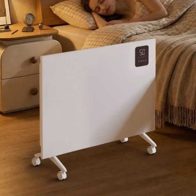 Living Star White Freestanding Convector Heater with Remote Control, Frost Protection and Overheat Protection, W: 60 cm, H: 60 cm, D: 60 cm