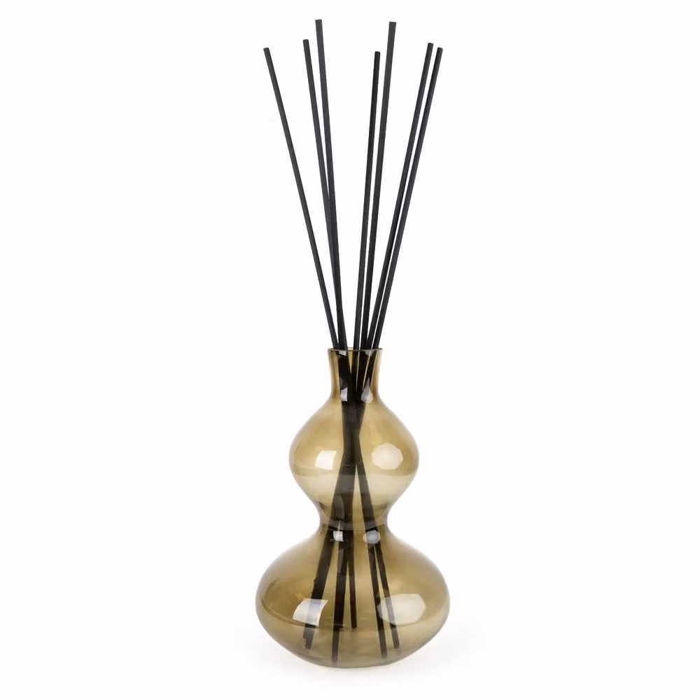 Madison & Mayfair Green Glass Bubble Reed Diffuser with Basil, Lime & Mandarin Scent, 1000ml – 2