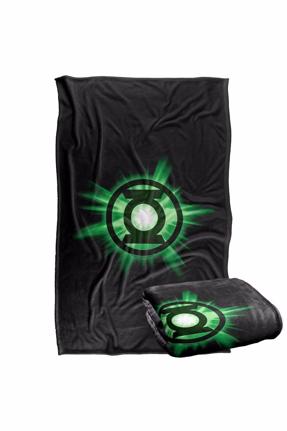 Warner Bros. Green Lantern Green Glow Super Soft Fluffy Polyester Throw Blanket in Green and Multicolour – 2