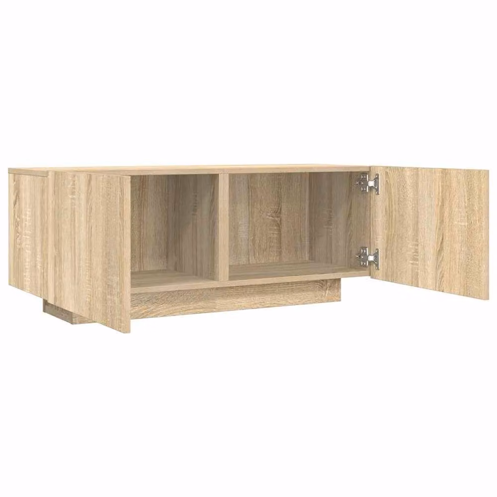 Berkfield Home TV Cabinet in Sonoma Oak, Beige, W/D/H: 100 x 35 x 40 cm – 3