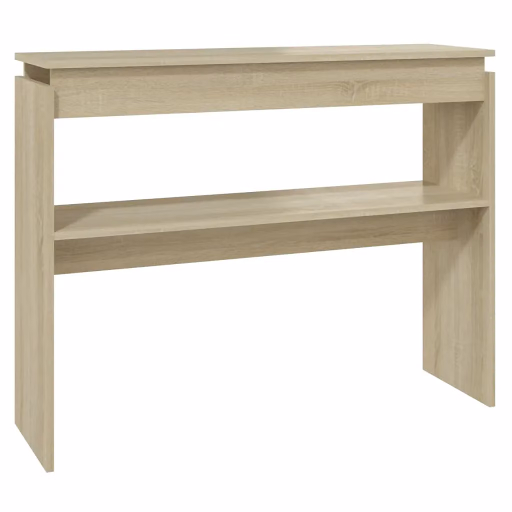 Berkfield Home Sonoma Oak Console Table in Brown, W/D/H: 102 x 30 x 80 cm – 2
