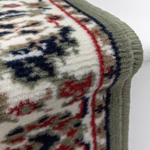 runrug Persian Stair Runner Carpet in Green, W: 70 cm, L: 630 cm – 3