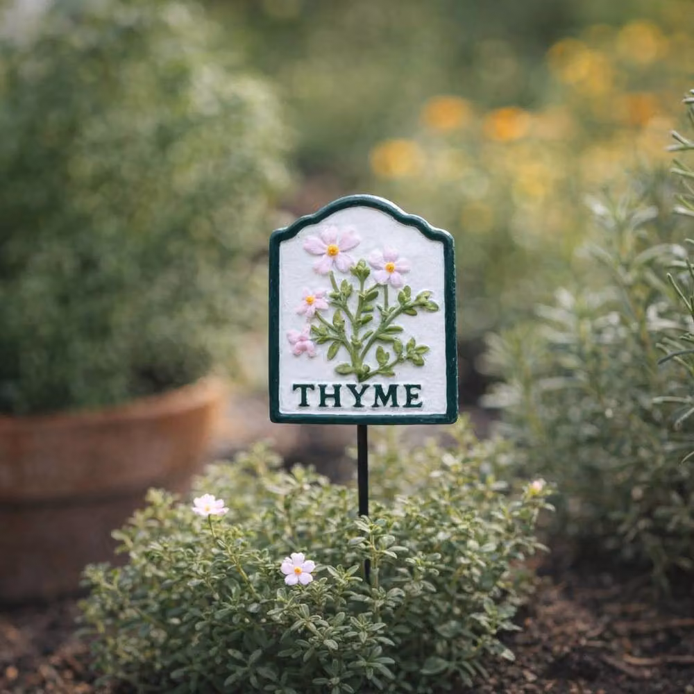 Gifts Direct 2 U Metal Thyme Herb Marker Garden Stake Sign – 3