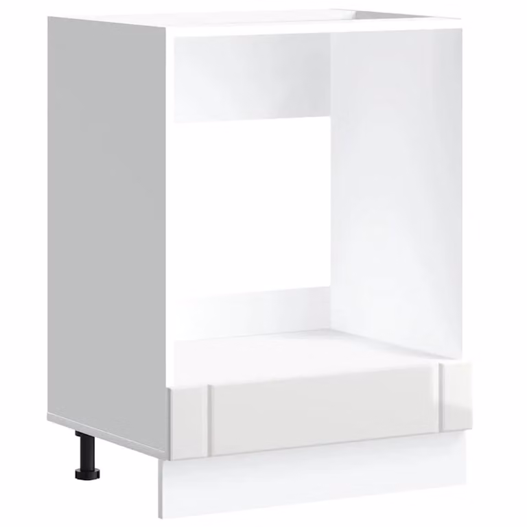 Berkfield Home Lucca Freestanding Appliance Housing Unit in High Gloss White Engineered Wood