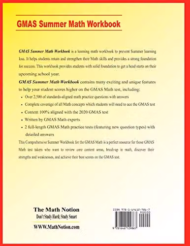 Math Notion Georgia Milestones Assessment System Grade 3 Summer Math Workbook with Two Complete GMAS Math Practice Tests, Multicolour – 2