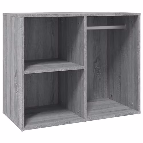 vidaXL Modern Freestanding Dressing Cabinet in Grey Matt Wood and MDF – 1