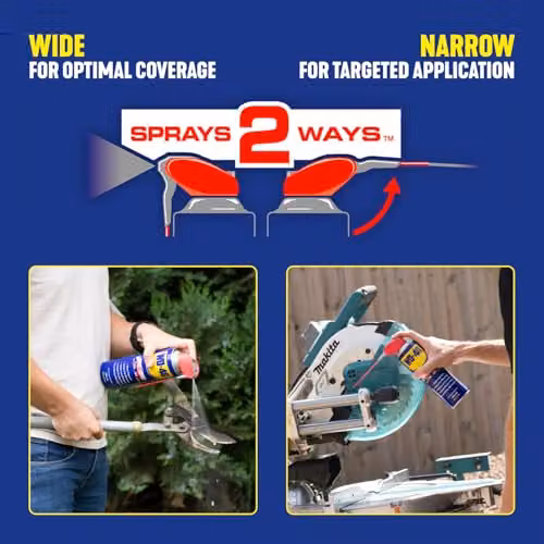 WD-40 Multi-Use Lubricant Smart Straw Aerosol Spray, 450ml x 3, Blue – 4