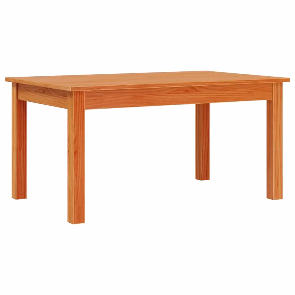 Berkfield Home Rustic Waxed Pine Coffee Table, Brown, W: 80 cm, D: 50 cm, H: 40 cm – 2