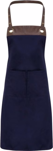 Premier Espresso Full Cotton Apron in Navy Blue