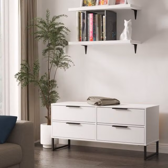 Ready Assembled 2 U Tamworth XXL Coffee Table in White – 1