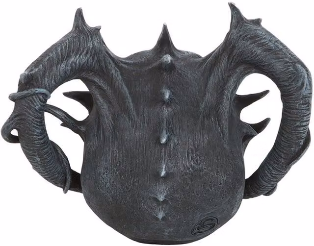 Spiral Direct Ltd Death Embers Demonic Skull Ornament in Grey and Red
