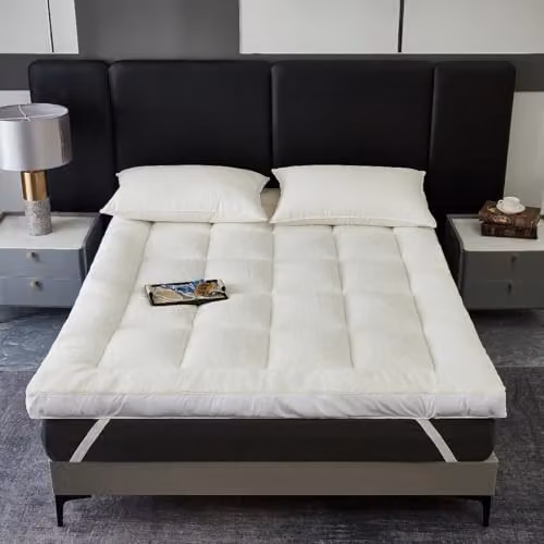 Ezysleep White Microfibre and Sherpa All Seasons Mattress Topper, W/D/H: 120 x 200 x 10 cm – 2