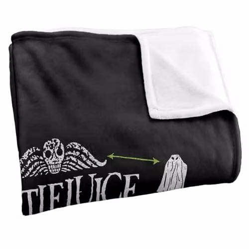 LOGOVISION Beetlejuice 1988 Double Worms Super Soft Fleece Throw Blanket, Multicolour, W: 91.44 cm, H: 91.44 cm – 2