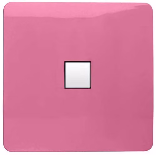 Trendi Artistic Modern Glossy Tactile Telephone Socket in Pink