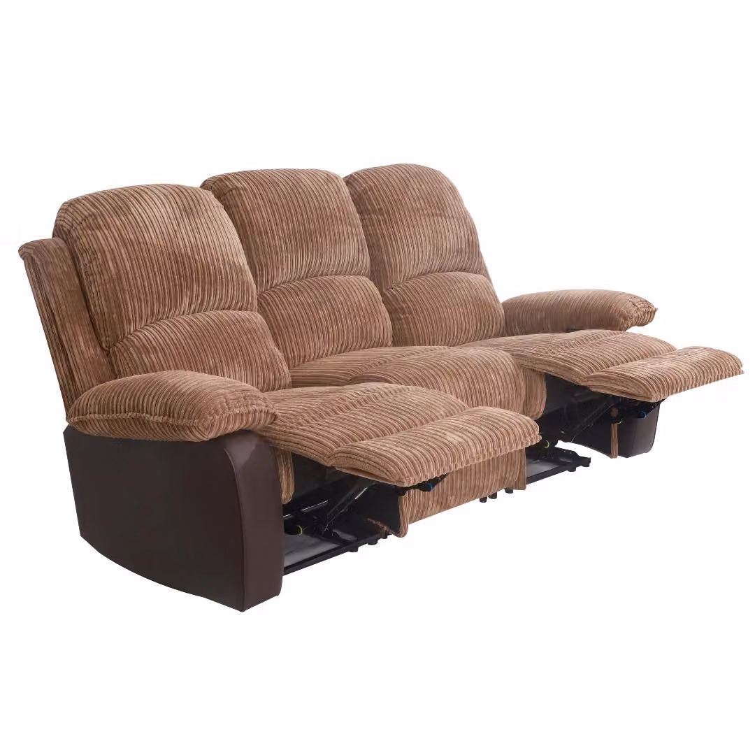 Comfy Living Ltd Brown Fabric Jumbo Cord 3 Seater Sofa – 2