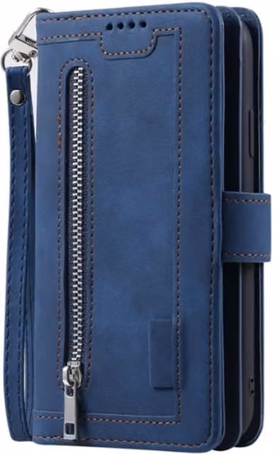 Apple iPhone Multifunctional Wallet Case in Blue