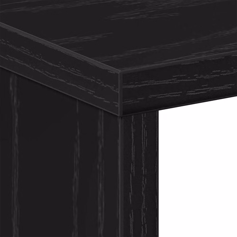 Berkfield Home Set of 2 Modern Black Oak Bedside Cabinets, W/D/H: 50 x 30 x 51.5 cm – 7