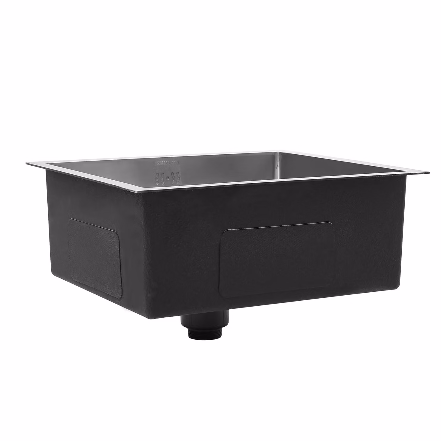 Living and Home Single Bowl Stainless Steel Sink with Strainer Waste Kit in Silver – 3