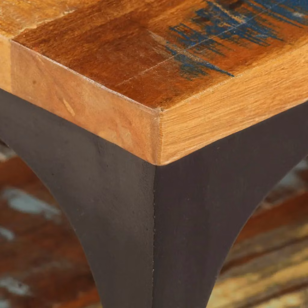 Berkfield Home Brown Solid Reclaimed Wood Coffee Table with Shelf W/D/H: 100 x 60 x 35 cm – 3