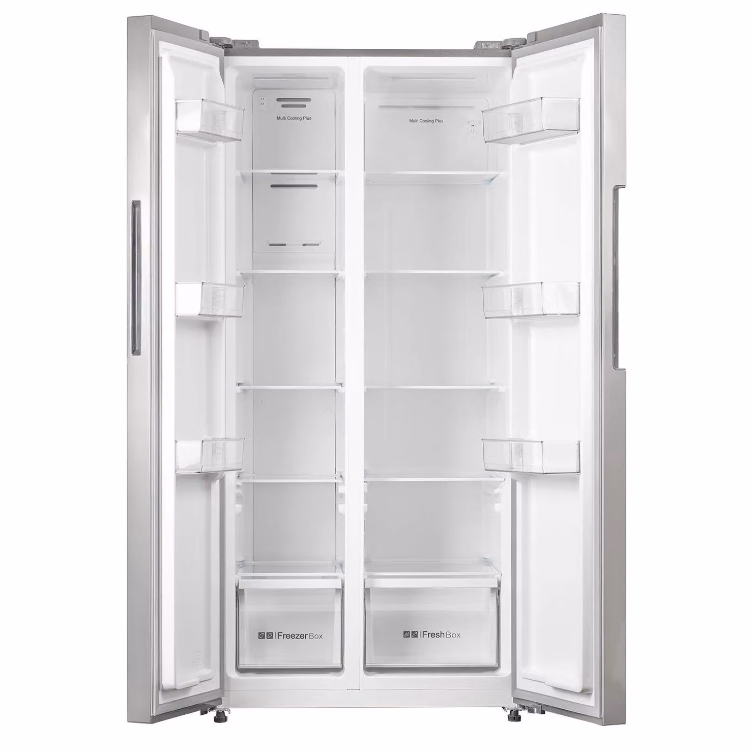 SIA SAFF460SI American-Style Side by Side Fridge Freezer in Silver, 444L, No Frost – 2