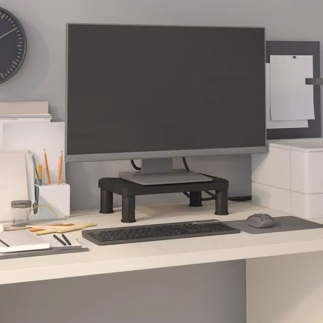 Berkfield Home Monitor Stand Black W/D/H: 38 x 24 x 10.5 cm – 1