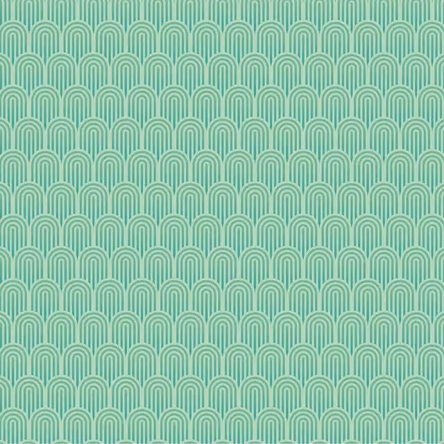 Hoopla Walls Retro Geometric Abstract Wallpaper in Green