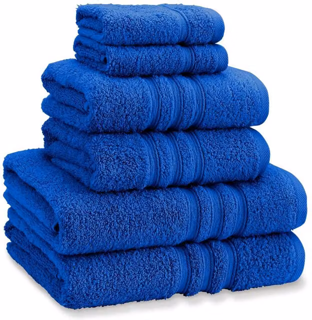 Catherine Lansfield 6 Piece Zero Twist Cotton Towel Bale Set in Blue – 1