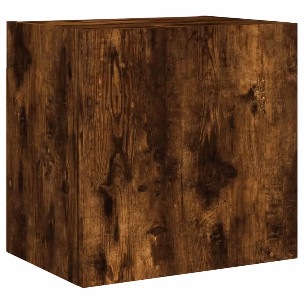 Berkfield Home Wall Mounted TV Cabinet in Smoked Oak Brown, W: 40.5 cm, D: 30 cm, H: 40 cm – 2