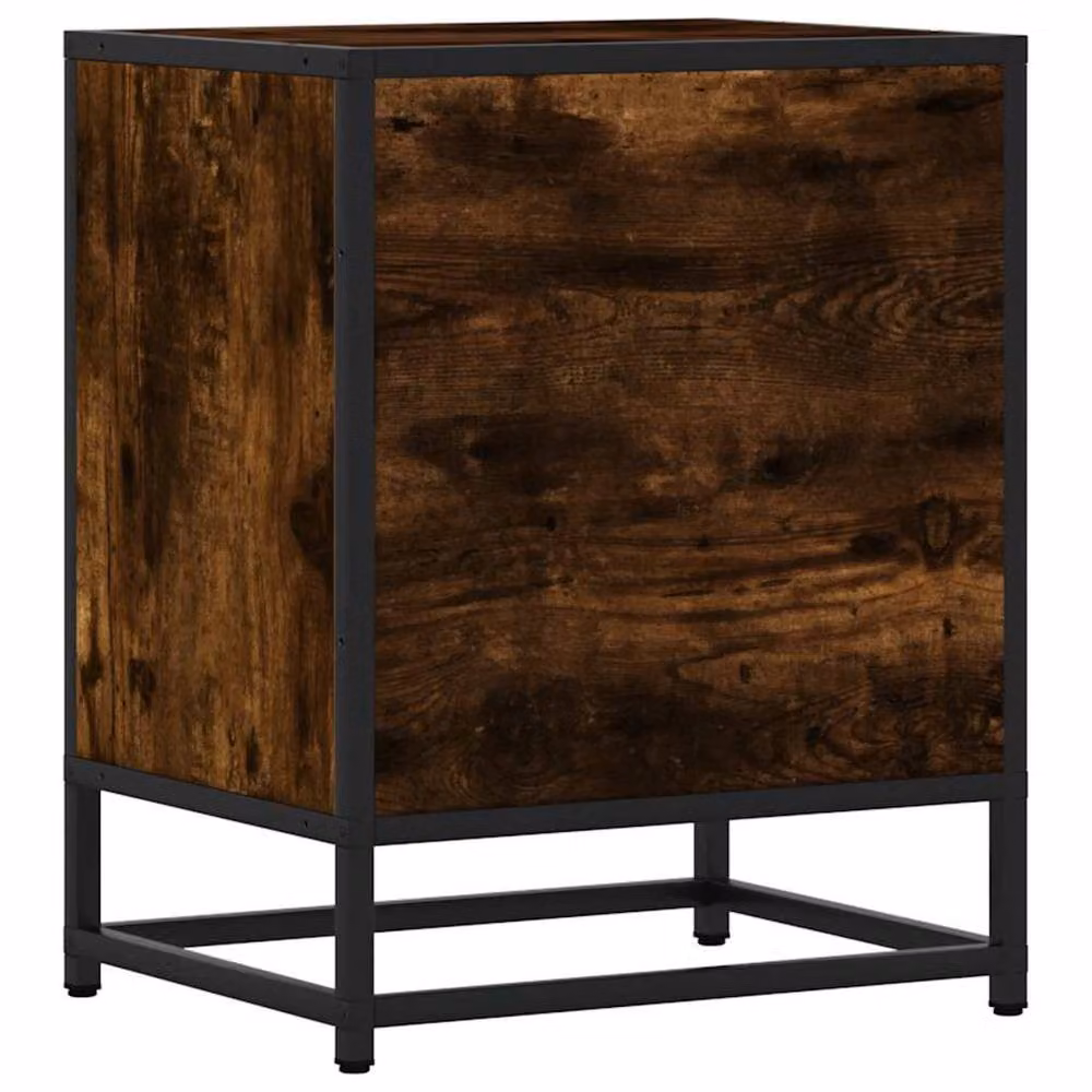 Berkfield Home End Table with Drawer and Door, Brown, W/D/H: 40 x 32 x 46 cm – 6