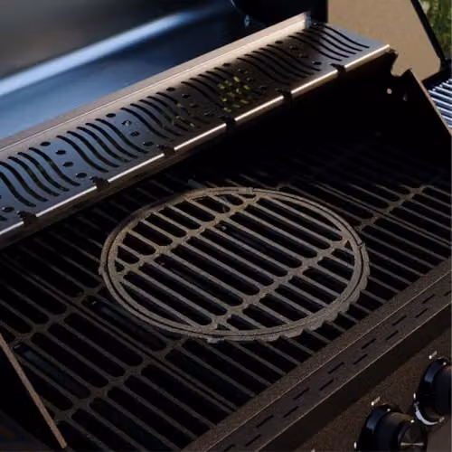 Charles Bentley Ottimo Pro 455 6-Burner Gas BBQ with Infrared Side Burner and Digital Thermometer in Black, W/D/H: 135 x 58 x 119 cm – 3