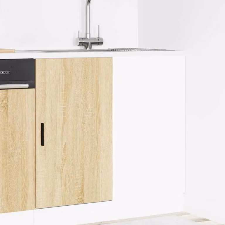 Berkfield Home Freestanding Kitchen Sink Unit in Sonoma Oak Brown