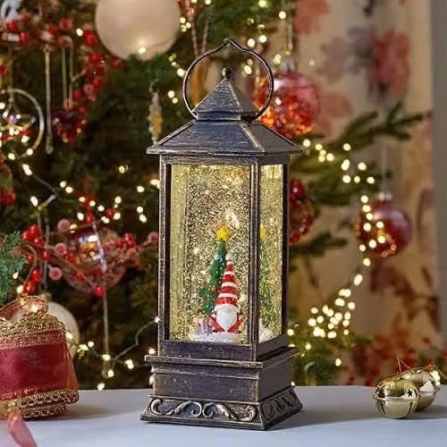 Smart Garden Products Three Kings Christmas Metal LED Water Spinner Glitter Snow Globe Lantern, Multicolour, Height: 29 cm – 1
