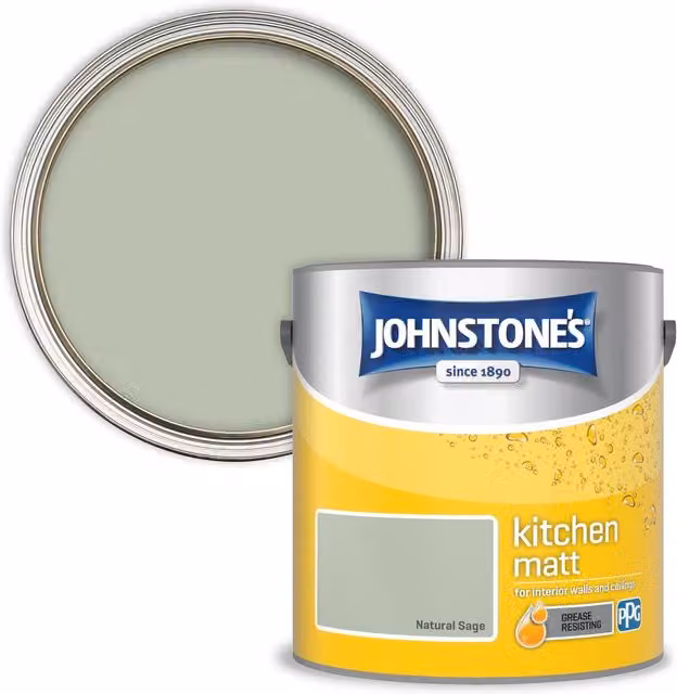 Johnstone's Kitchen Grease Resisting Matt Paint in Green