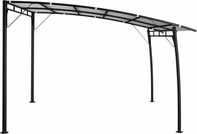 Berkfield Home Garden Sunshade Awning in Beige, W: 300 cm, D: 300 cm, H: 255 cm – 1
