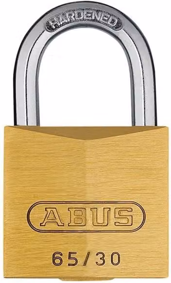 ABUS Brass Padlock Keyed Alike 30mm in Yellow