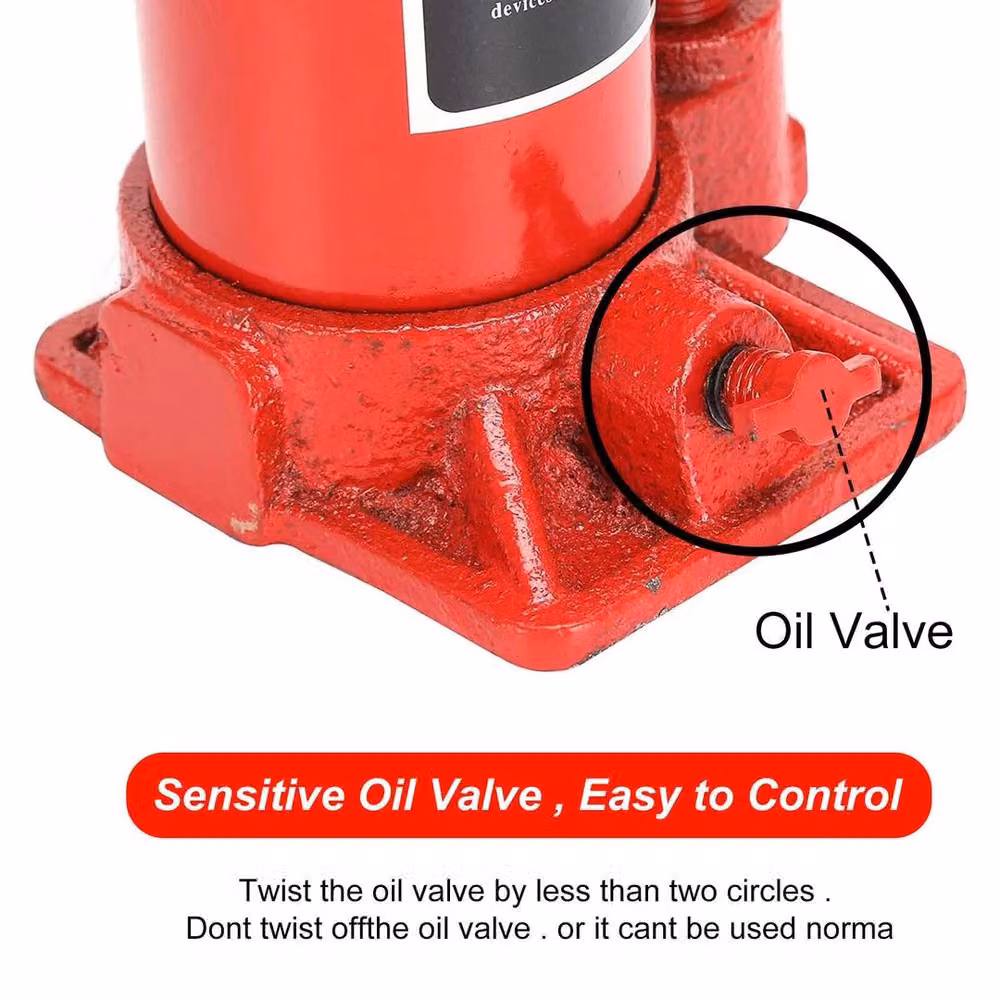 NESTLUNE 5 Ton Heavy Duty Hydraulic Bottle Jack in Red – 3