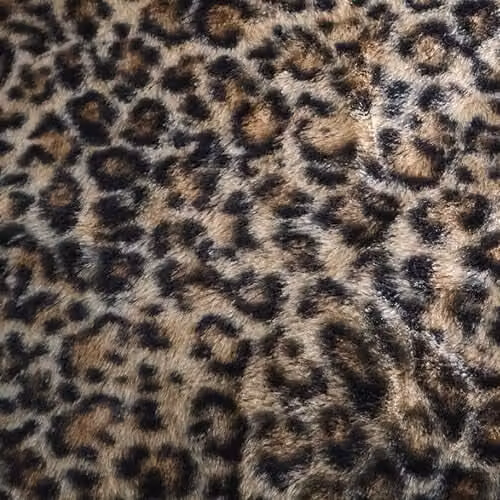 Fusion Leopard Faux Fur Cushion in Beige and Multicolour, W/D/H: 43 x 43 x 43 cm – 3
