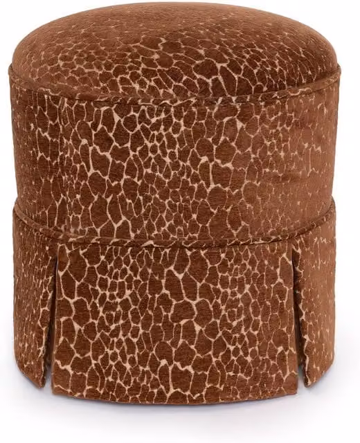 House of Hackney MARA Jacquard Pomona Bottoman Cushion in Tobacco Brown