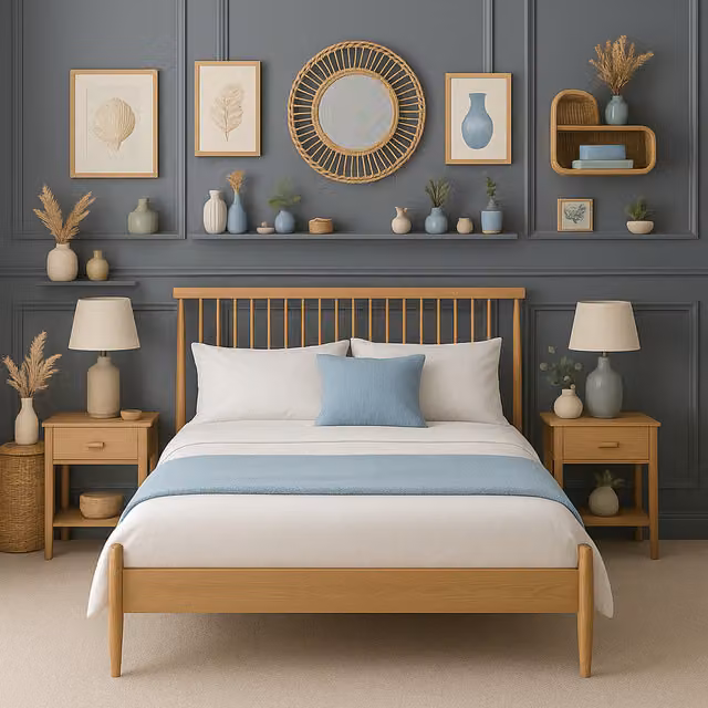 Birlea Spindle Bed in Oak Brown Scandinavian Design Solid Wood