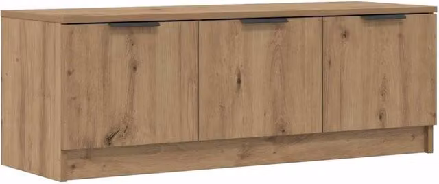 Berkfield Home Artisan Oak TV Cabinet in Brown, W/D/H: 102 x 35 x 36.5 cm